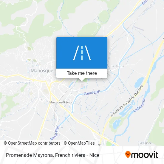 Promenade Mayrona map