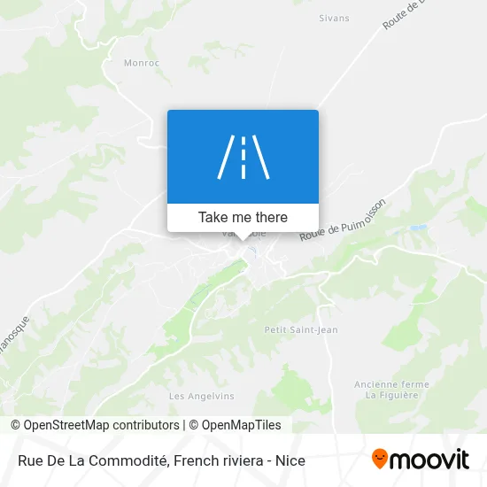Rue De La Commodité map