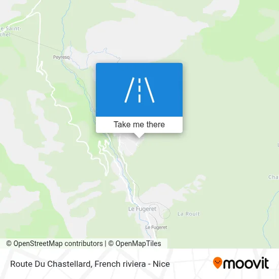 Route Du Chastellard map