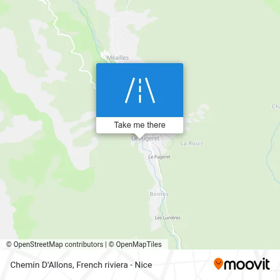 Chemin D'Allons map