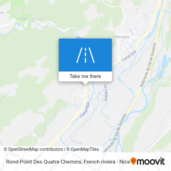 Rond-Point Des Quatre Chemins map