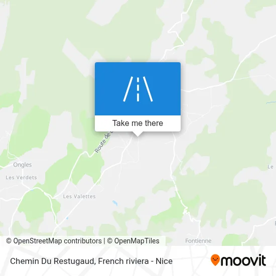 Chemin Du Restugaud map