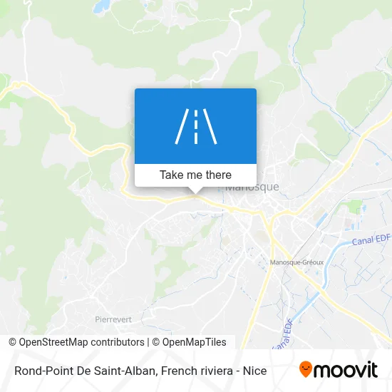 Mapa Rond-Point De Saint-Alban