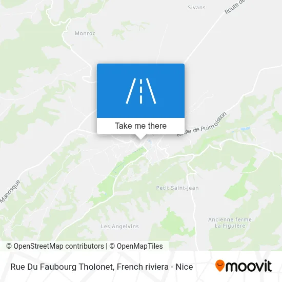 Rue Du Faubourg Tholonet map