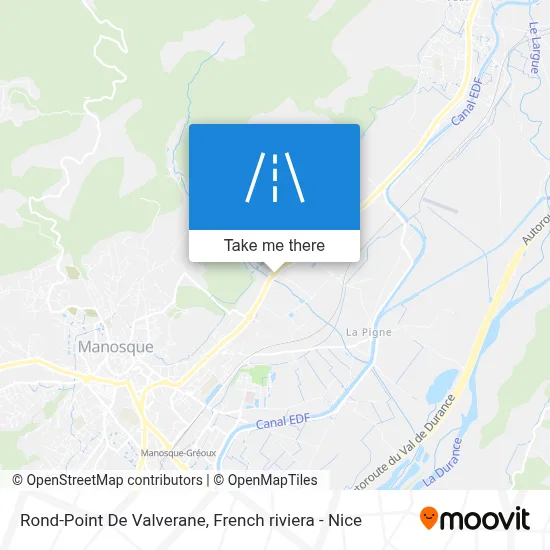 Mapa Rond-Point De Valverane