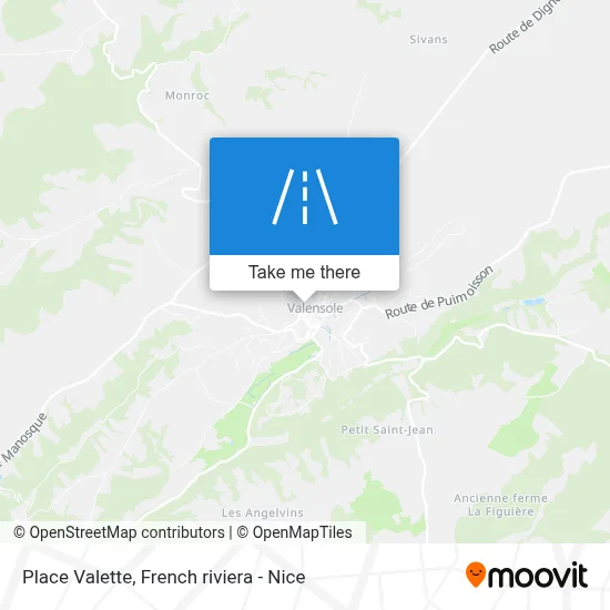 Place Valette map