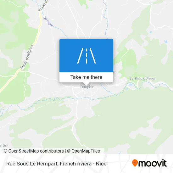 Mapa Rue Sous Le Rempart