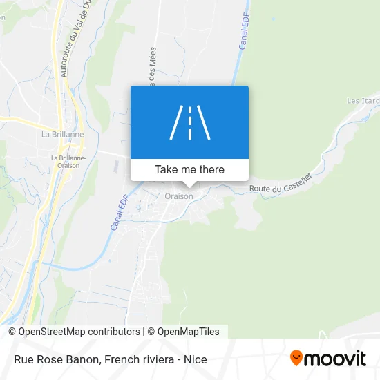 Mapa Rue Rose Banon