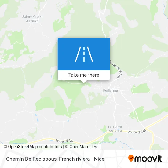 Chemin De Reclapous map