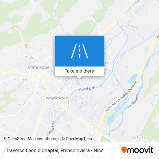Traverse Léonie Chaptal map
