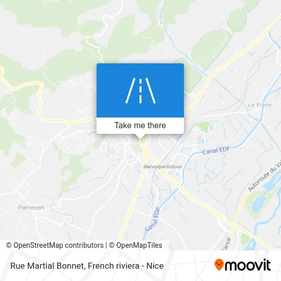 Mapa Rue Martial Bonnet