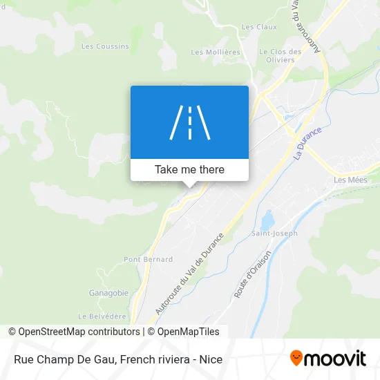 Mapa Rue Champ De Gau