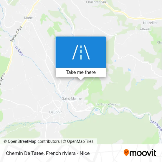 Chemin De Tatee map