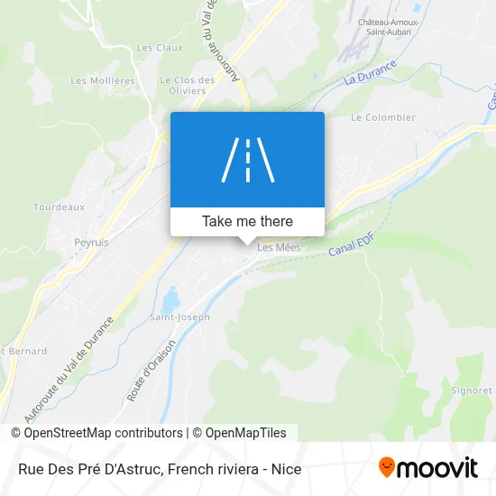Rue Des Pré D'Astruc map