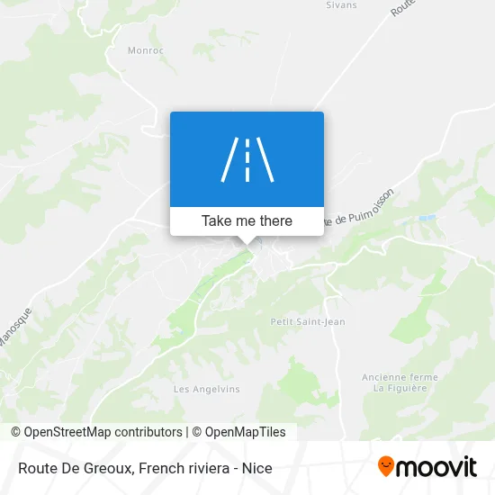 Route De Greoux map