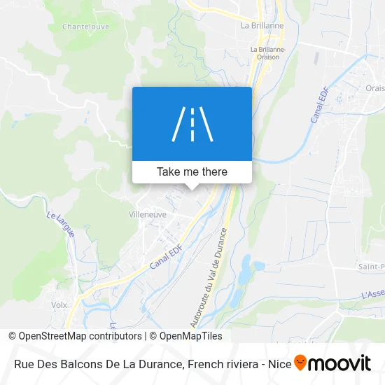 Rue Des Balcons De La Durance map