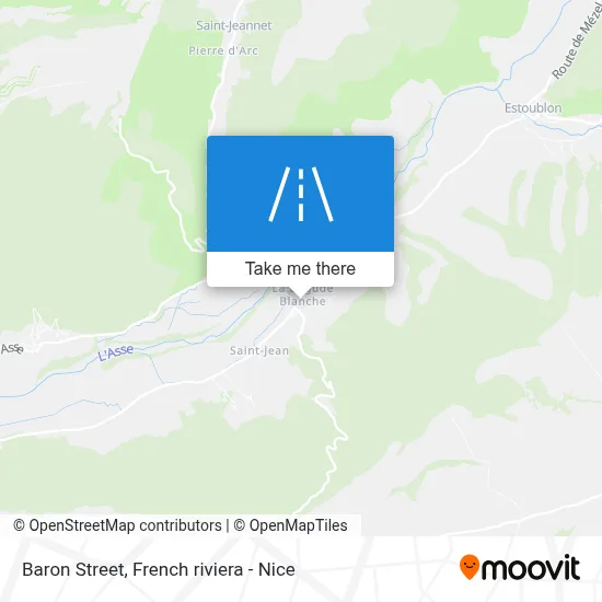 Rue Du Baron map