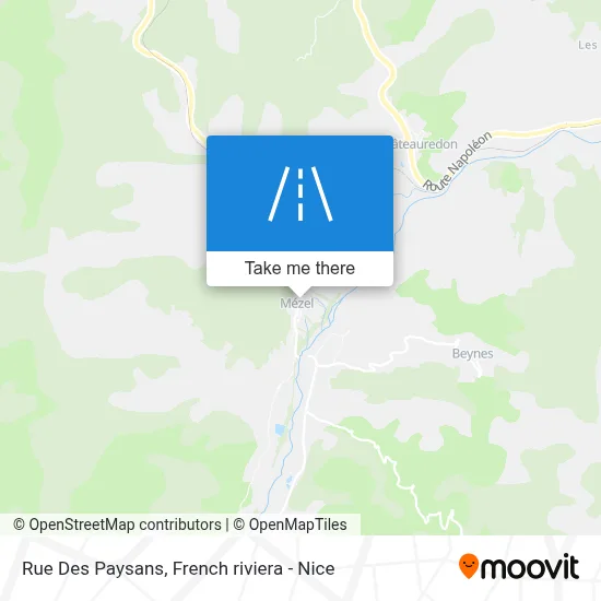 Rue Des Paysans map