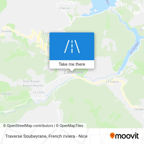 Traverse Soubeyrane map