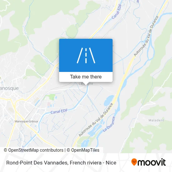 Rond-Point Des Vannades map