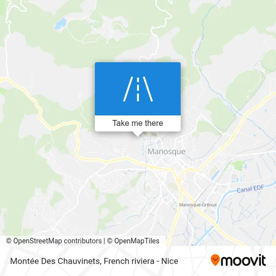 Montée Des Chauvinets map