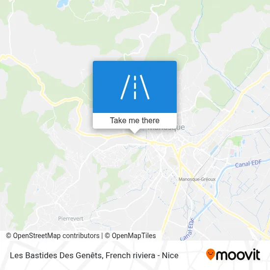 Les Bastides Des Genêts map