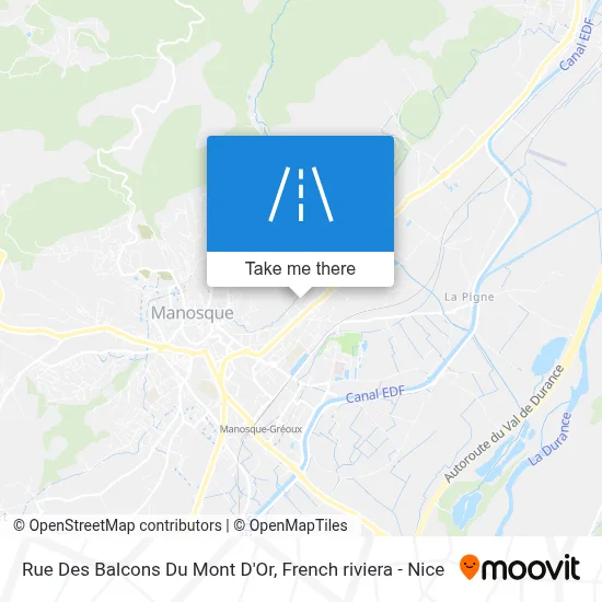 Rue Des Balcons Du Mont D'Or map