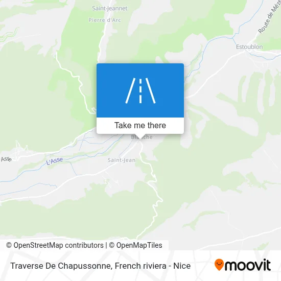 Traverse De Chapussonne map