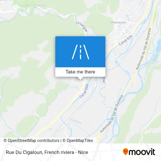 Rue Du Cigaloun map