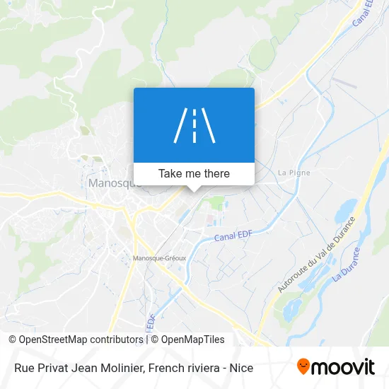 Mapa Rue Privat Jean Molinier