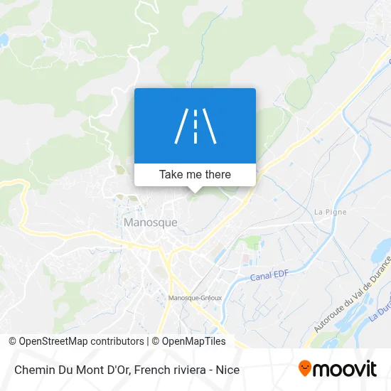 Chemin Du Mont D'Or map