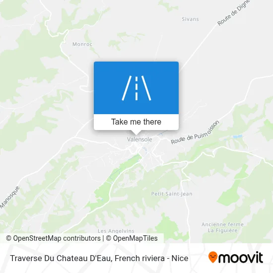 Traverse Du Chateau D'Eau map