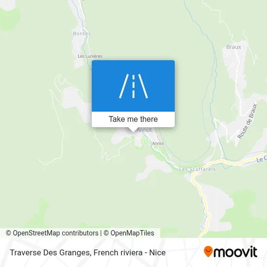 Traverse Des Granges map
