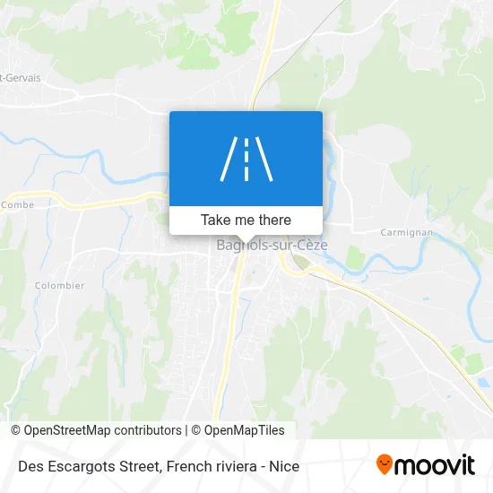 Mapa Rue Des Escargots