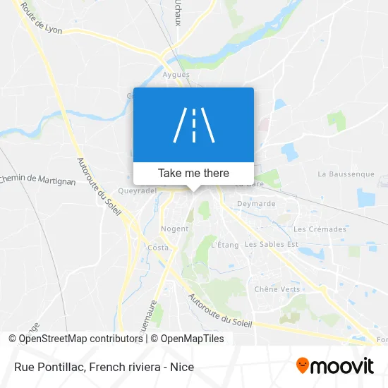 Mapa Rue Pontillac