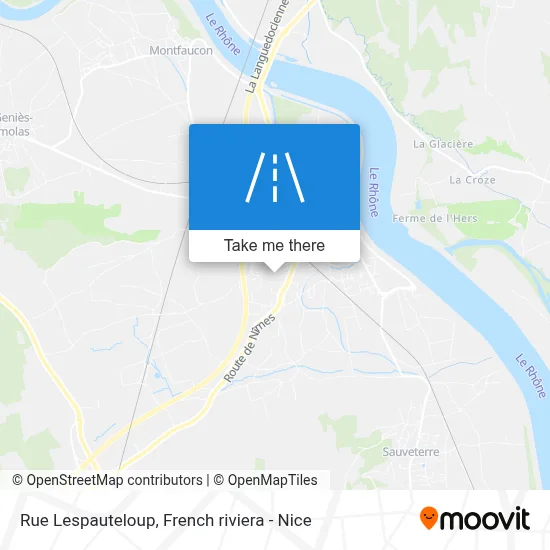 Mapa Rue Lespauteloup