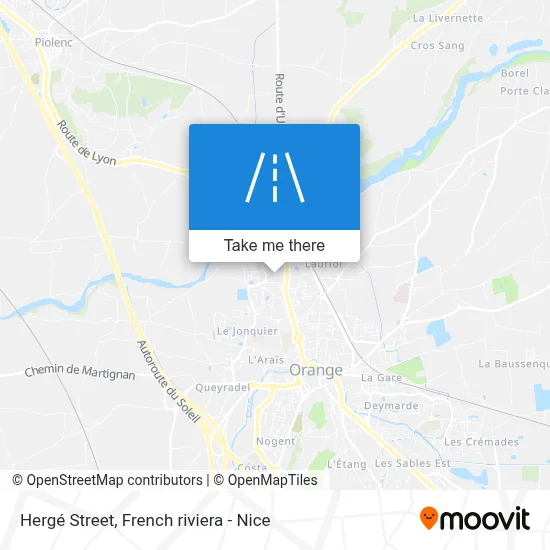 Rue Hergé map