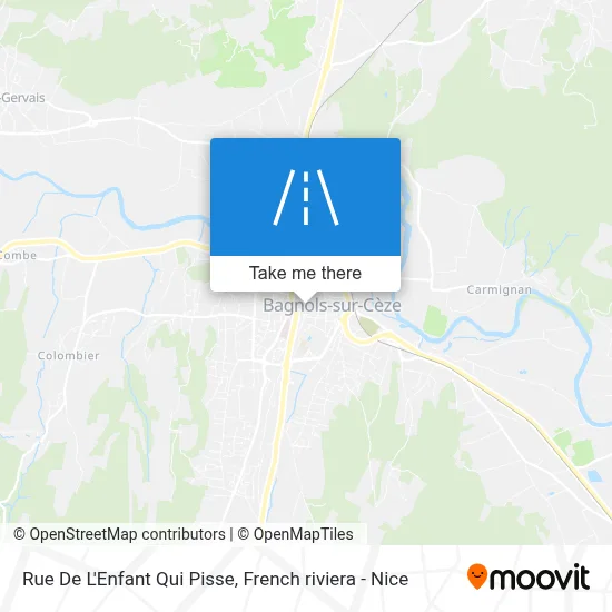 Rue De L'Enfant Qui Pisse map