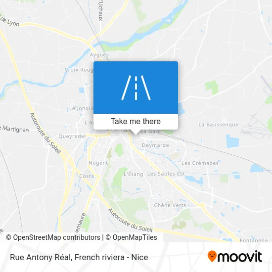 Rue Antony Réal map