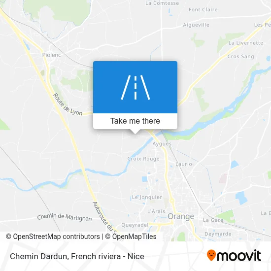 Chemin Dardun map