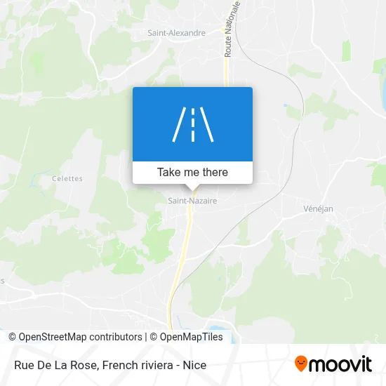Rue De La Rose map