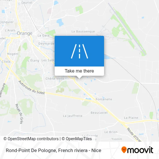 Mapa Rond-Point De Pologne