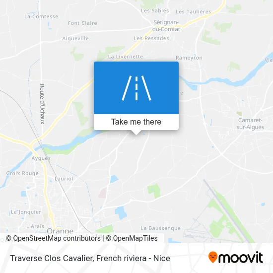 Traverse Clos Cavalier map