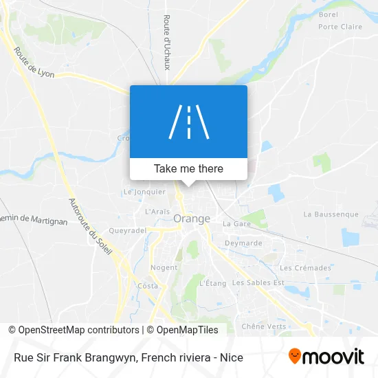 Rue Sir Frank Brangwyn map