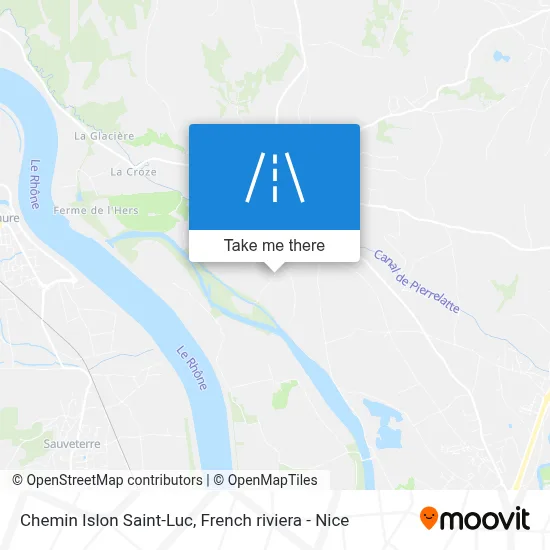 Chemin Islon Saint-Luc map