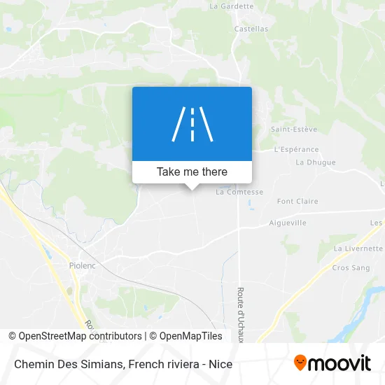 Chemin Des Simians map