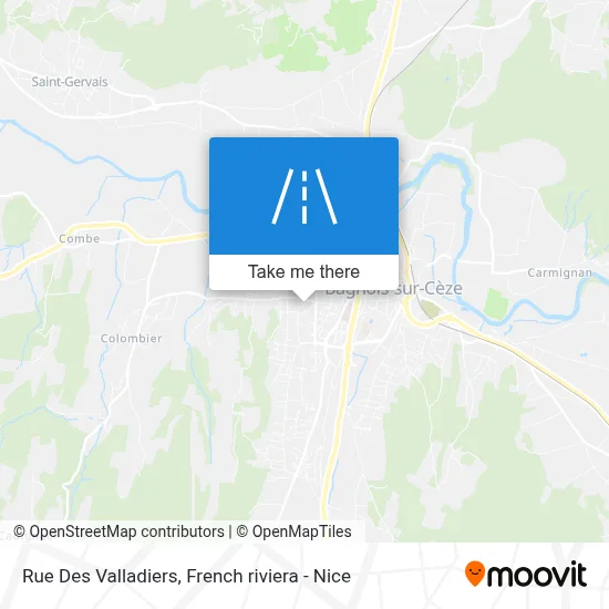 Rue Des Valladiers map
