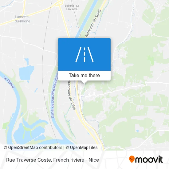 Rue Traverse Coste map