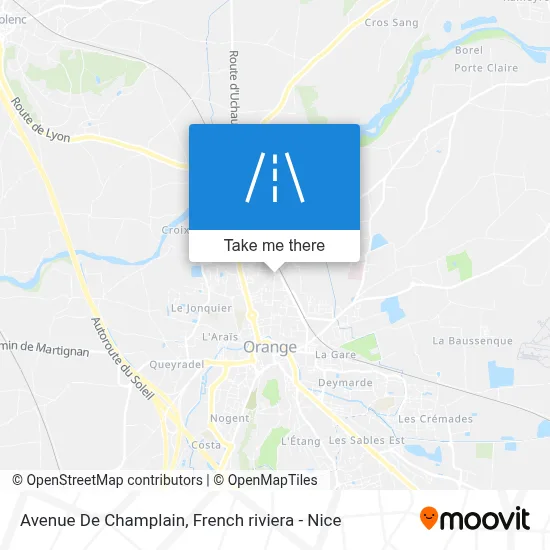 Avenue De Champlain map