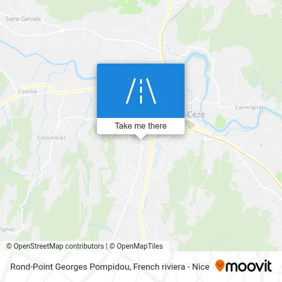 Rond-Point Georges Pompidou map